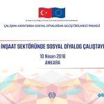 Çalışma Hayatında Sosyal Diyaloğun Geliştirilmesi Projesi