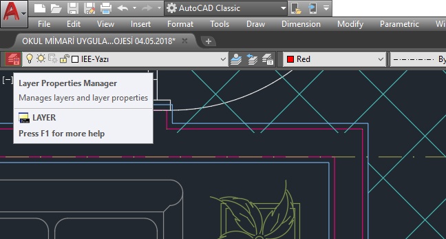 autocad layer