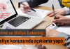 Hazine ve Maliye Bakanlığı Tasfiye Konusunda Açıklama Yaptı