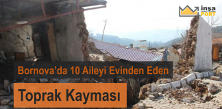 Bornova’da 10 Aileyi Evinden Eden Toprak Kayması