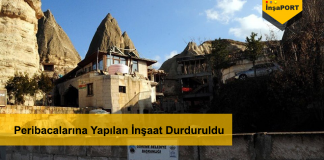 Peribacaları Yanında Yapılan Otel İnşaatı Durduruldu