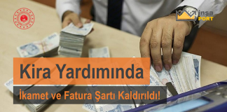 Kira Yardımı ‘nda İkamet ve Fatura Şartı Kaldırıldı