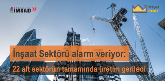 İnşaat Sektörü Alarm Veriyor! 22 Alt Sektörün Tamamında Üretim Geriledi