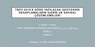 Yerel Zemin Sınıfı Tayini 1. Bölüm