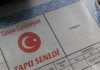 Tapu senedinde yeni düzenleme
