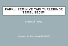 Temel Seçimi ve Doğru Temel Tasarımı (Sürekli Temel)