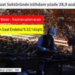 İnşaat Sektöründe istihdam yüzde 28,9 azaldı!