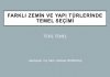 Temel Seçimi ve Doğru Temel Tasarımı (Tekil Temel)