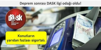 Deprem sonrası DASK ilgi odağı oldu!