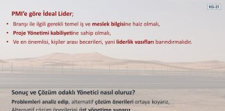 PMI’e göre İdeal Lider nasıl davranır?