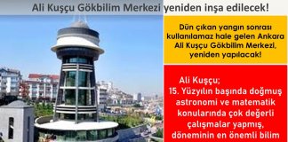 Ali Kuşçu Gökbilim Merkezi yeniden inşa edilecek!