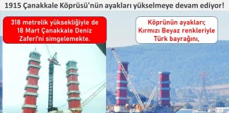 1915 Çanakkale Köprüsü’nün ayakları yükselmeye devam ediyor!
