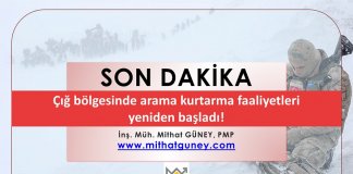 Çığ bölgesinde arama kurtarma faaliyetleri yeniden başladı!