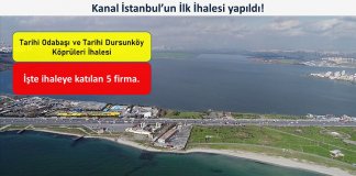 Kanal İstanbul’un ilk ihalesi yapıldı!