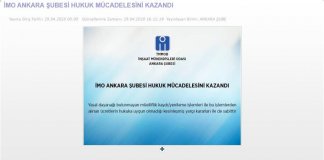 İMO Ankara Şubesi Hukuk Mücadelesini Kazandı