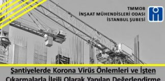 Şantiyelerde Korona Virüs Yayılma Riskleri