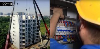 İnanılmaz Bir Şey Başardılar: 28 Saatte 10 Katlı Bir Bina İnşa Ettiler!