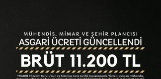 MÜHENDİS, MİMAR VE ŞEHİR PLANCILARI İÇİN 2022 YILI ASGARİ ÜCRETİ GÜNCELLENDİ tmmob_8