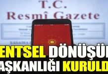 Kentsel Dönüşüm Başkanlığı Kuruldu